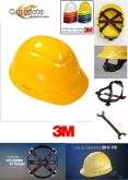 Capacete 3M com suspensão e jugular CA 29638