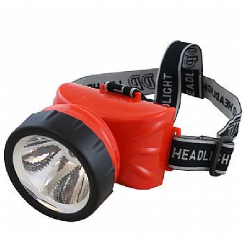Lanterna Recarregável de Cabeça com 1 Led